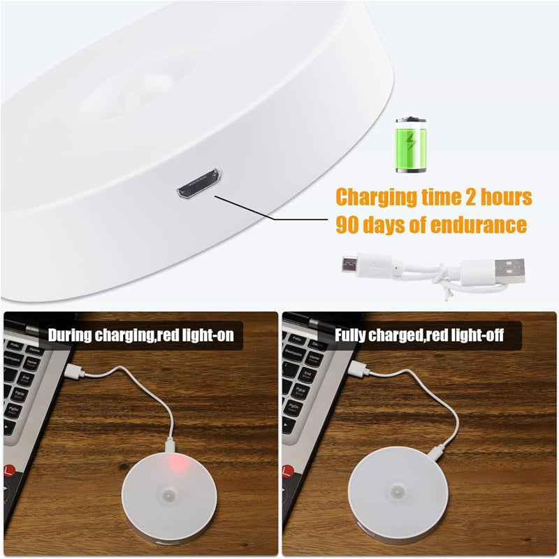 Rechargeable Motion Sensor Under Cabinet Lights – Set of 6