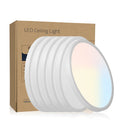 6-Pack 12” LED Flush Mount Ceiling Lights – 5 CCT Selectable, Dimmable
