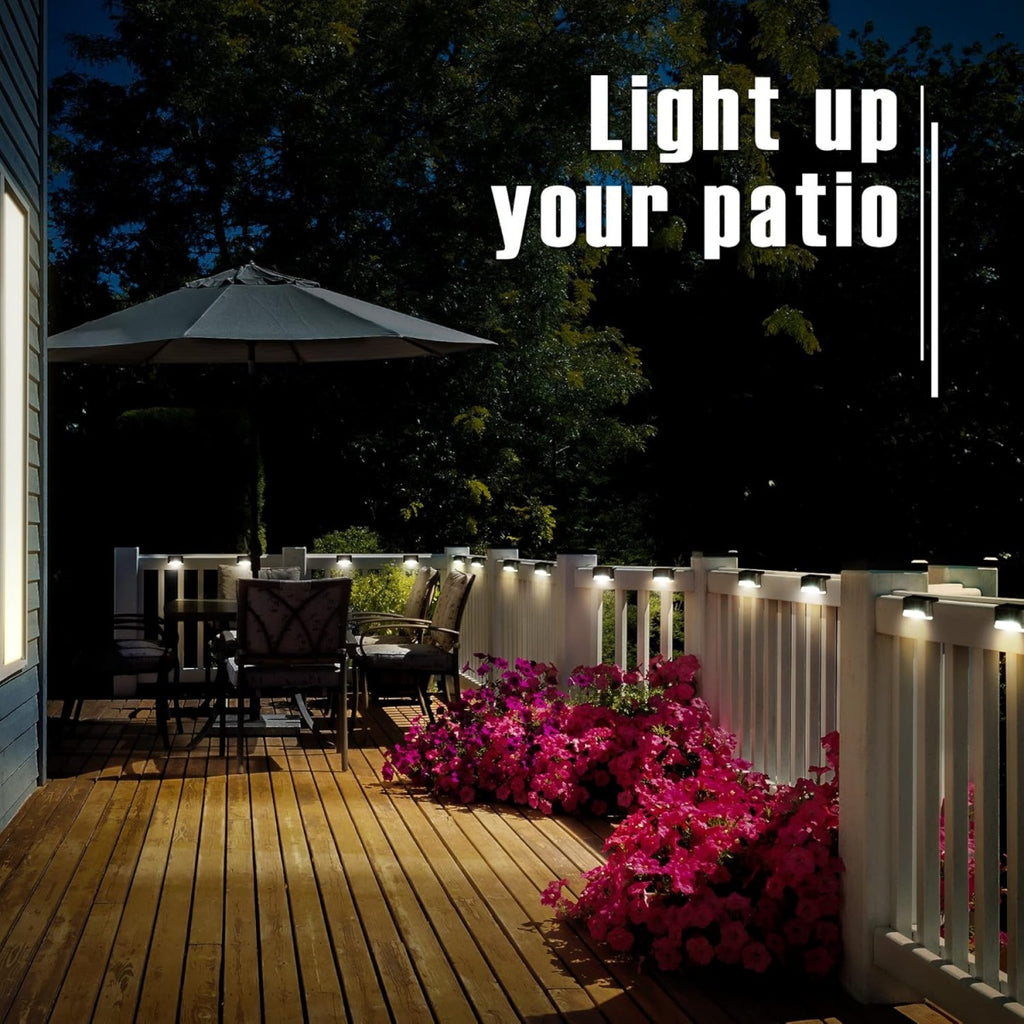 Solar Deck Lights for Outdoor Steps, Patios & Pathways