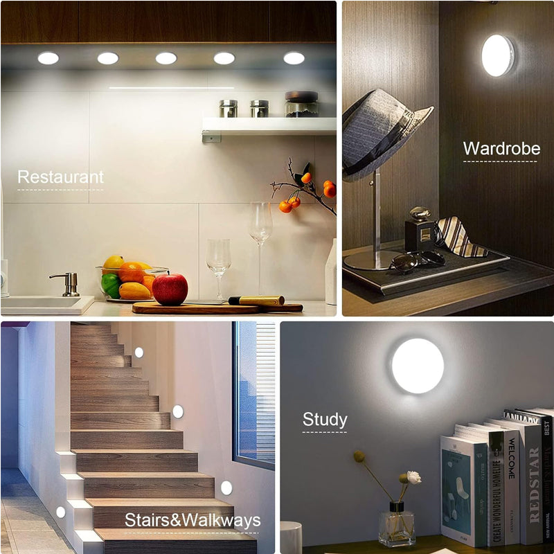 Rechargeable Motion Sensor Under Cabinet Lights – Set of 6