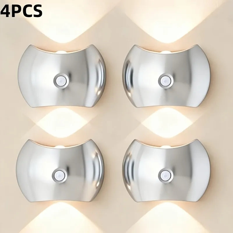 Rechargeable Magnetic Wall Light with Motion Sensor – 3 Color Modes, 2-Pack