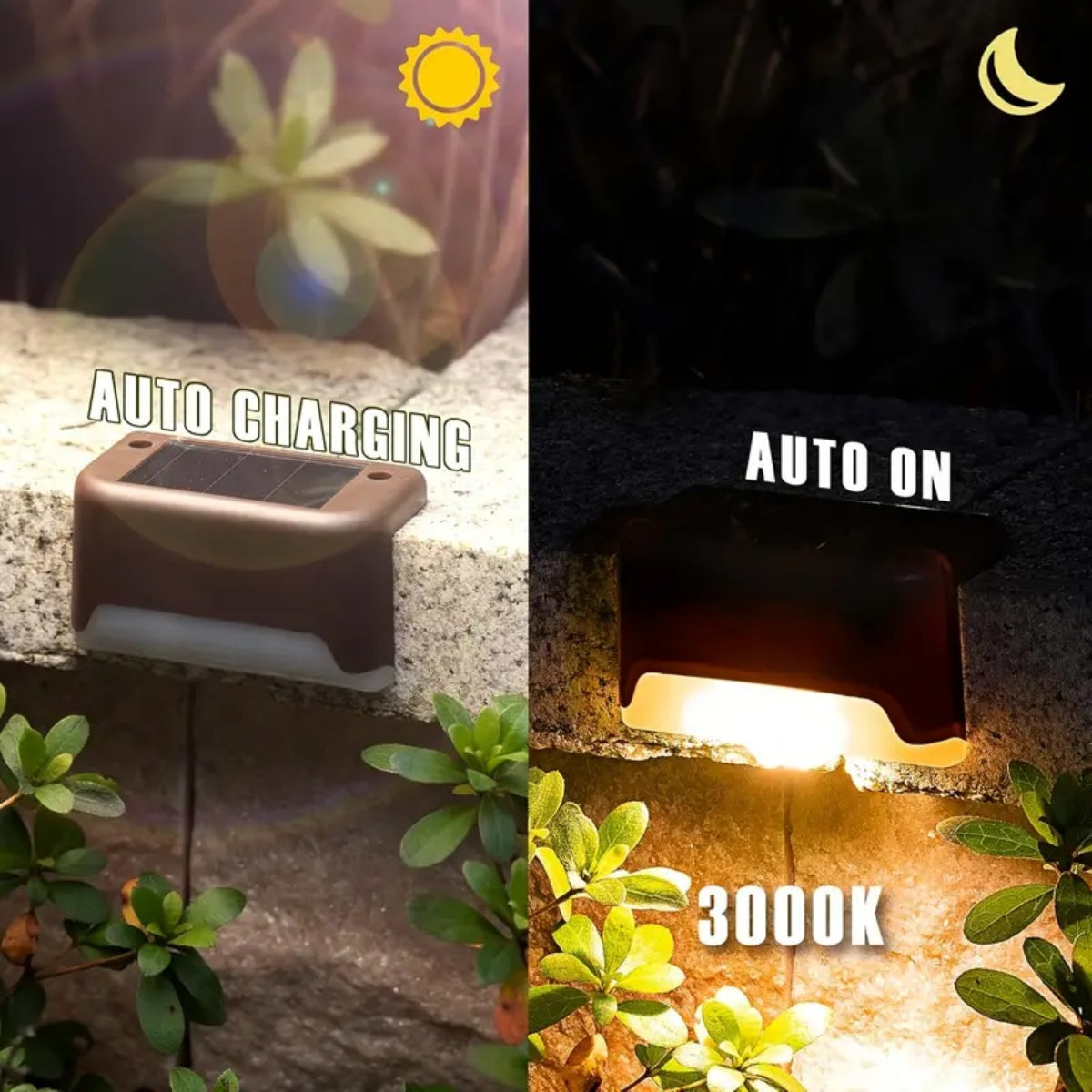 Solar Deck Lights for Outdoor Steps, Patios & Pathways