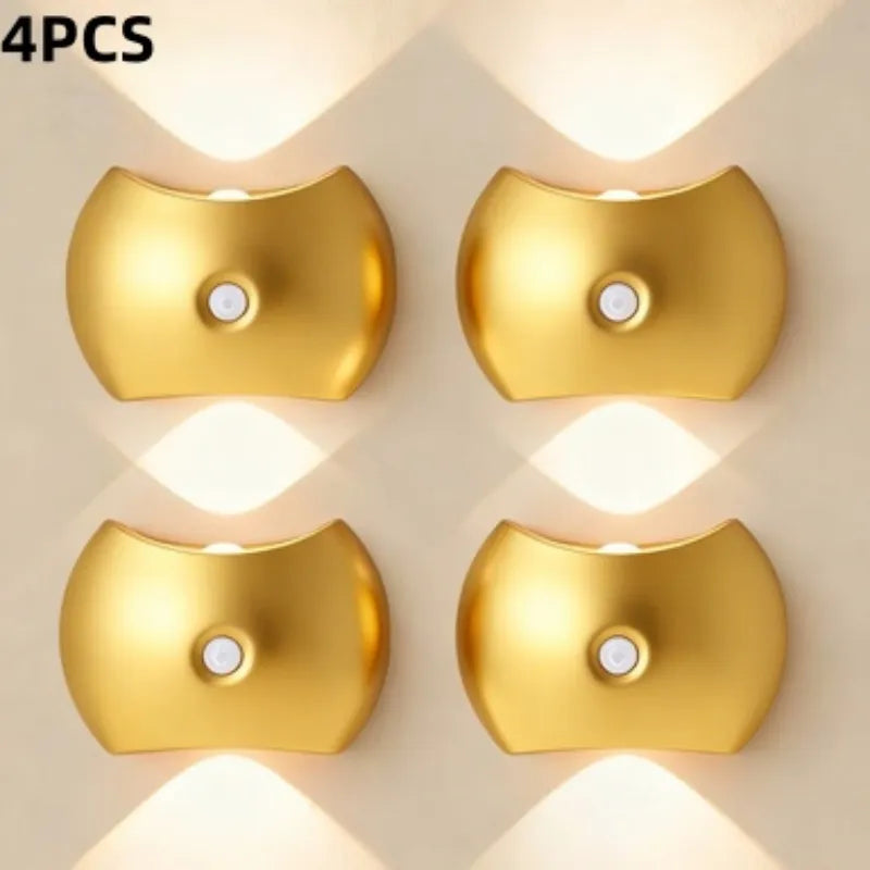 Rechargeable Magnetic Wall Light with Motion Sensor – 3 Color Modes, 2-Pack