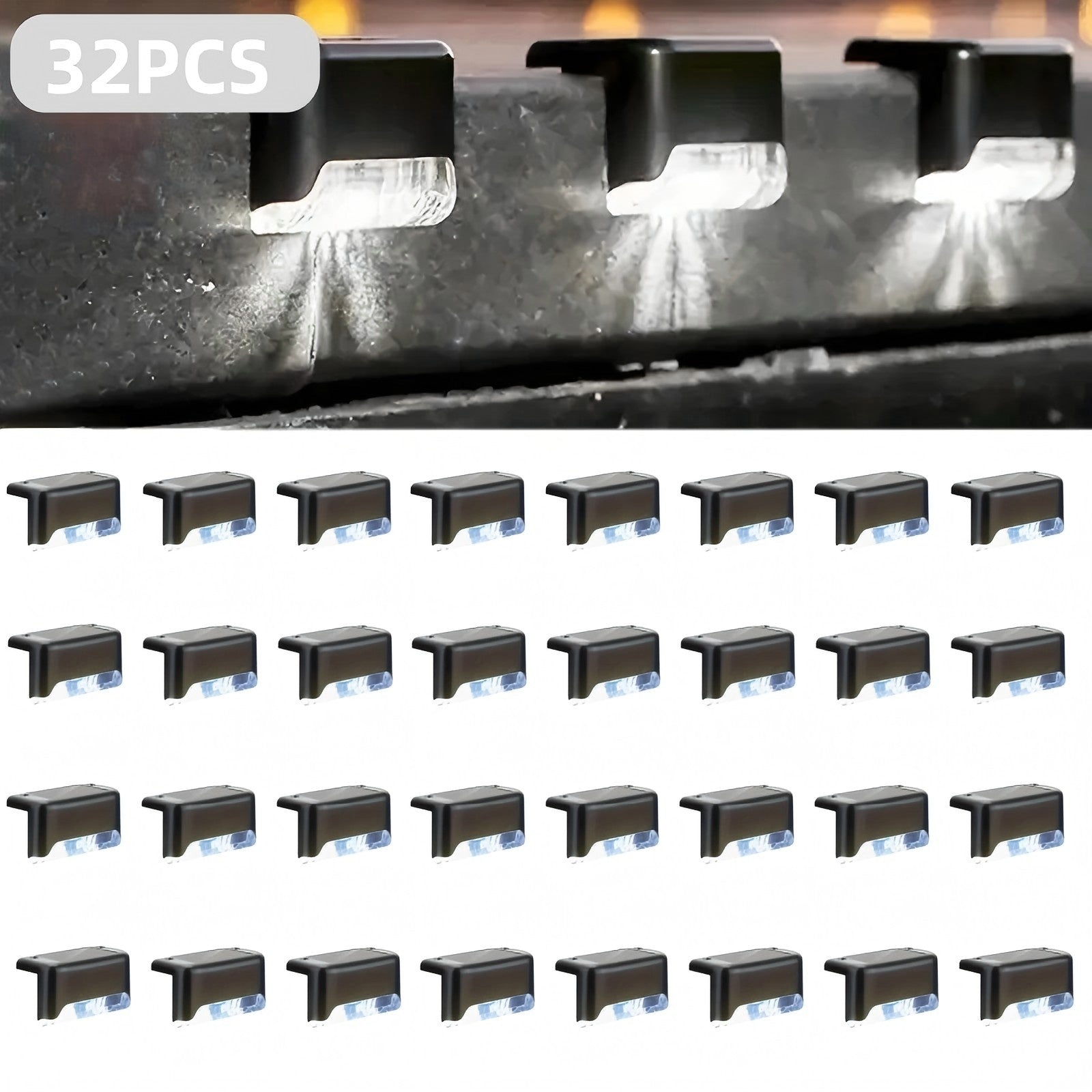 Solar Deck Lights for Outdoor Steps, Patios & Pathways