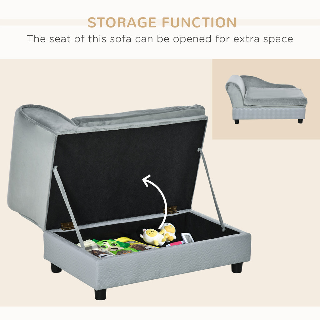 Pet Sofa Bed with Hidden Storage
