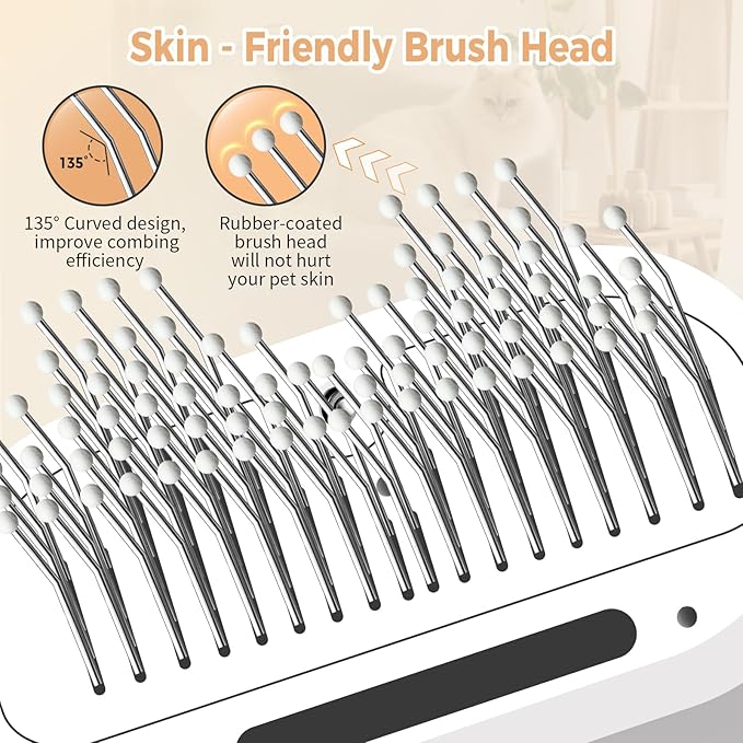 3-in-1 Self-Cleaning Pet Grooming Brush with Mist Spray