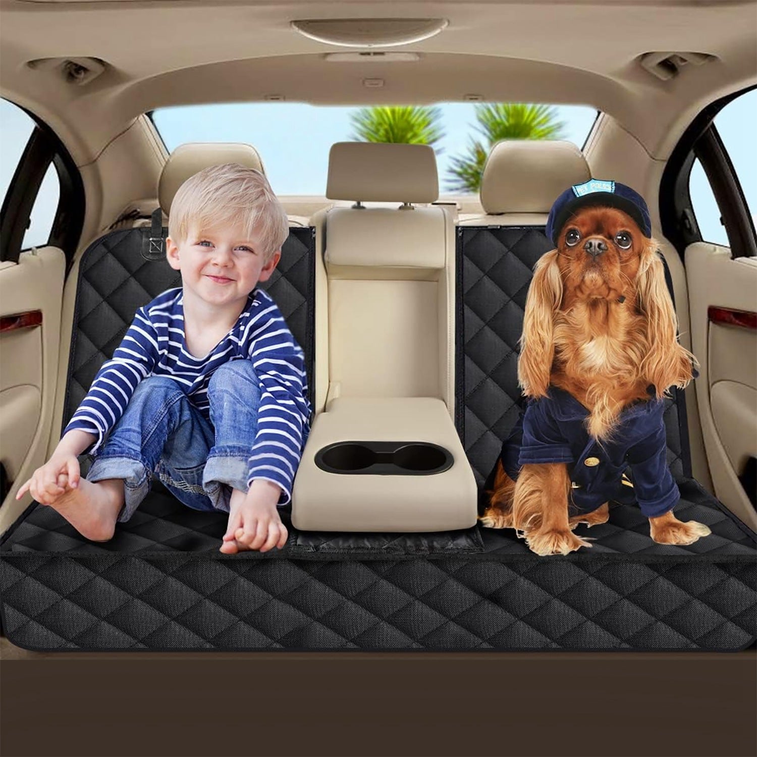 Waterproof Dog Car Seat Cover for Back Seat