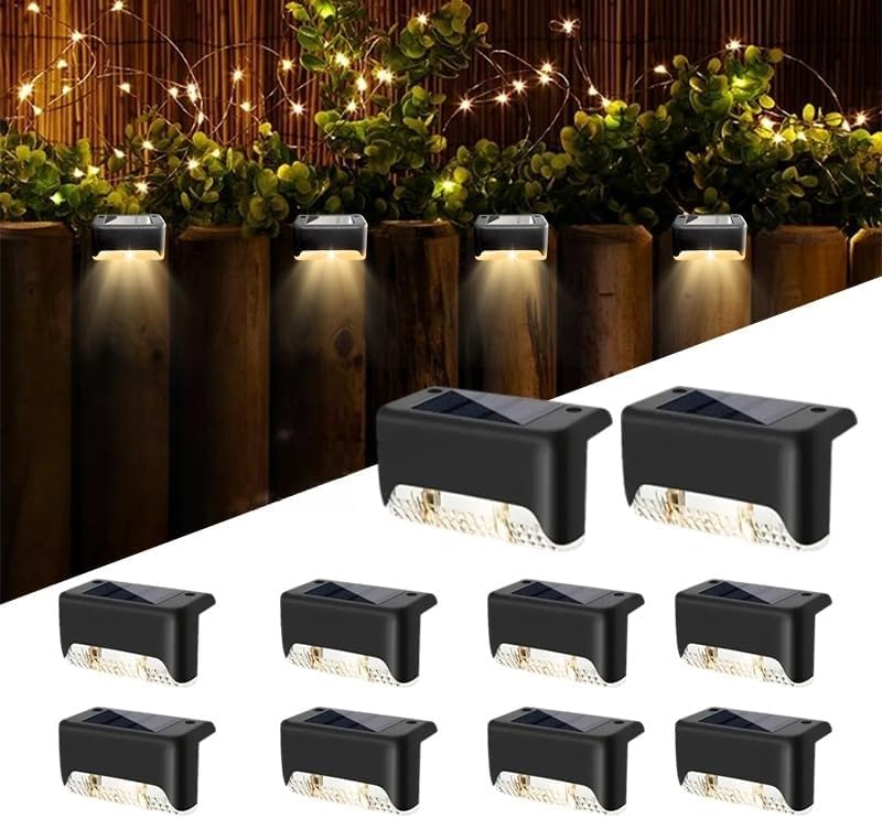 Solar Deck Lights for Outdoor Steps, Patios & Pathways