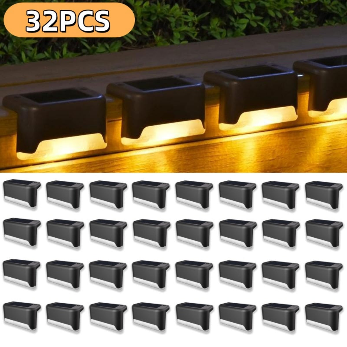 Solar Deck Lights for Outdoor Steps, Patios & Pathways
