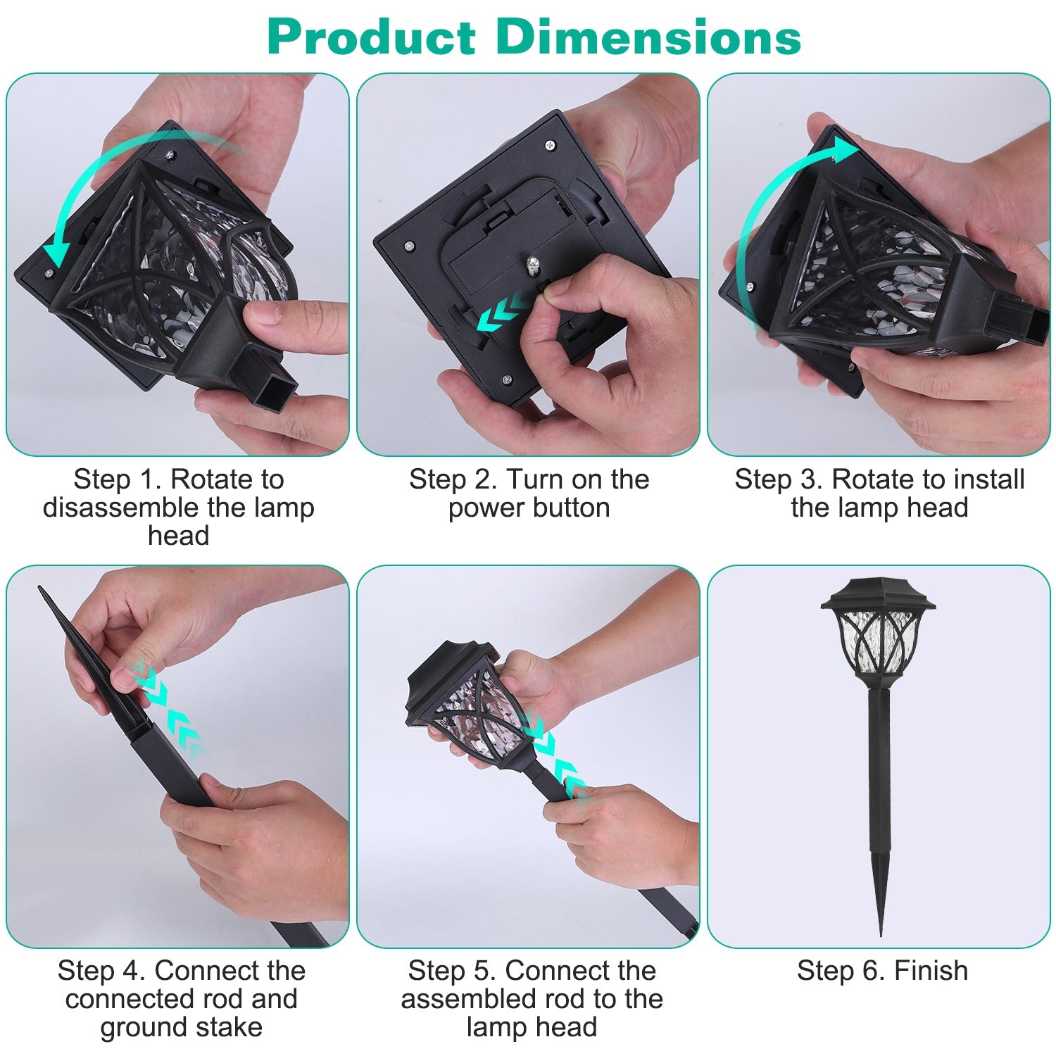 Solar Garden Stake Lights – Warm Outdoor Pathway Lighting