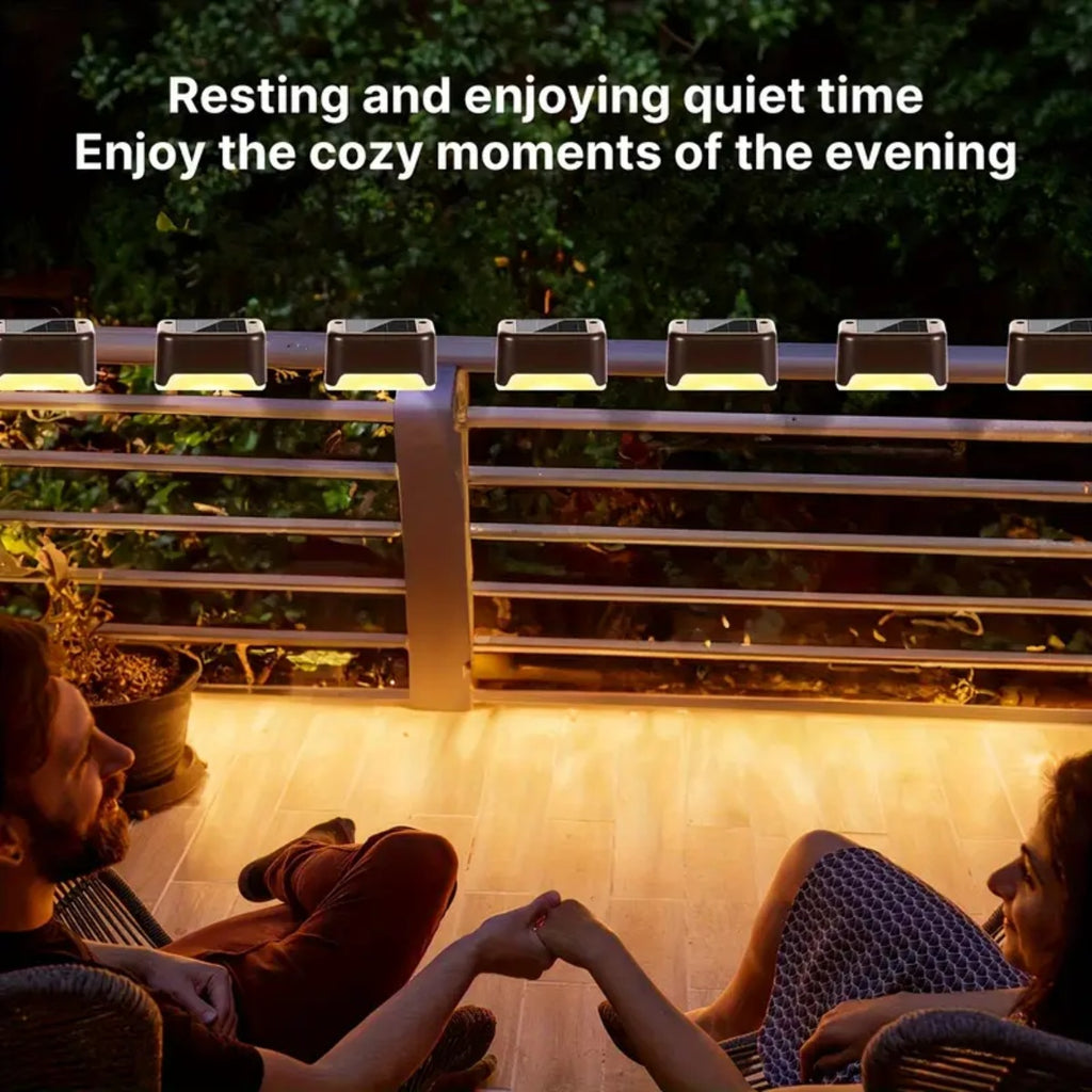 Solar Deck Lights for Outdoor Steps, Patios & Pathways