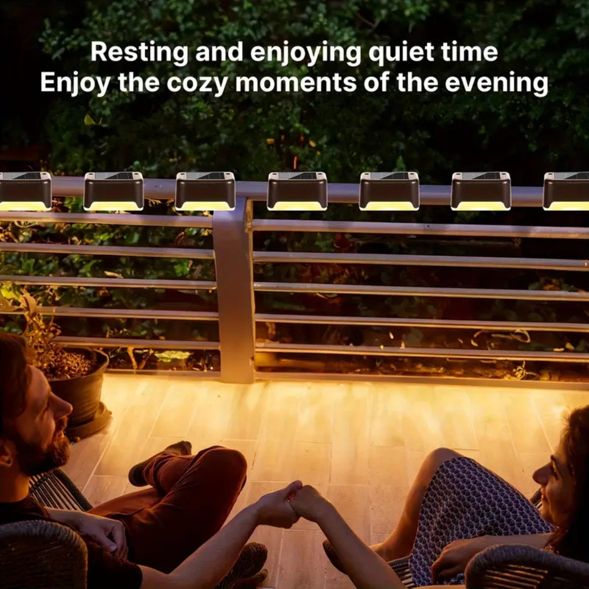 Solar Deck Lights for Outdoor Steps, Patios & Pathways
