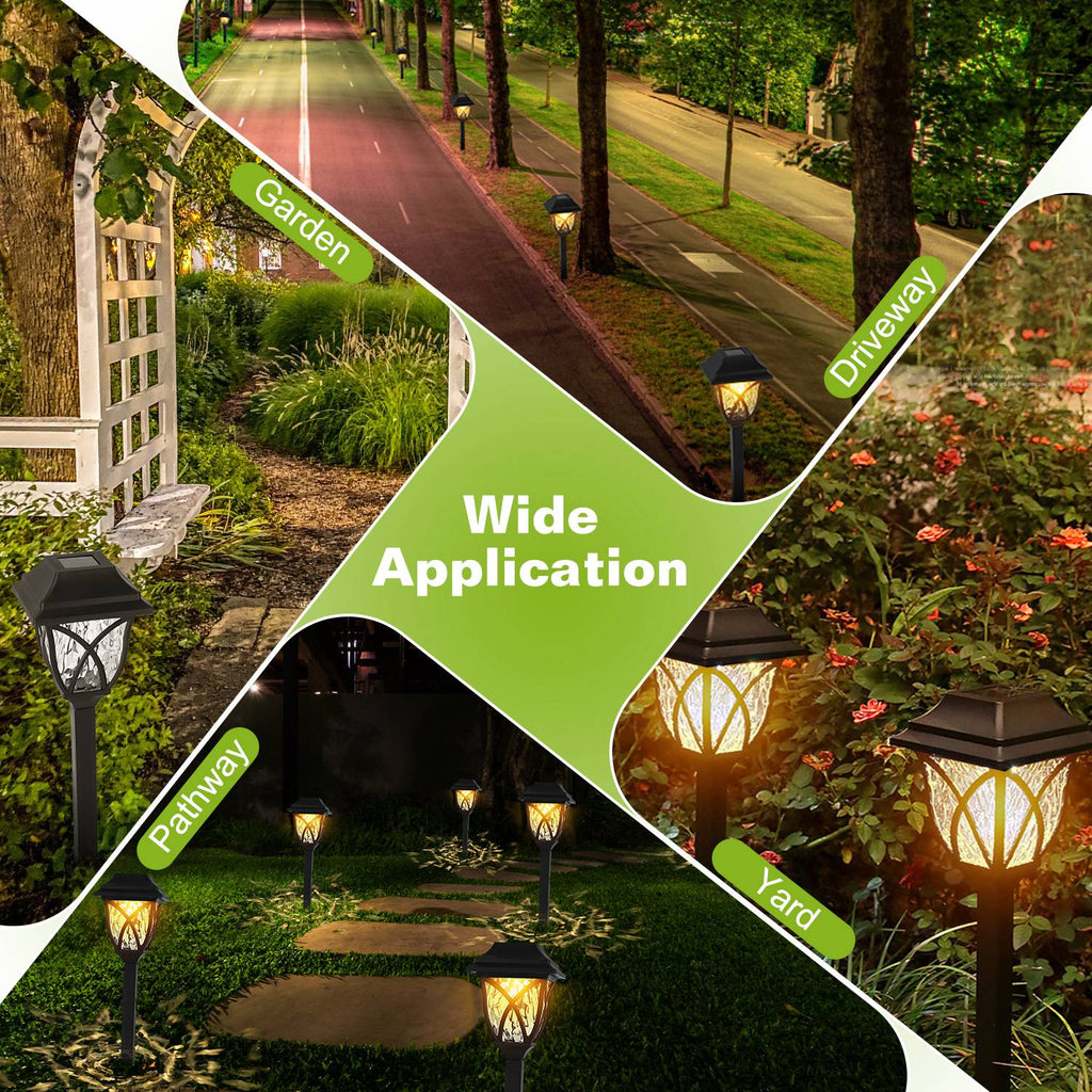 Solar Garden Stake Lights – Warm Outdoor Pathway Lighting