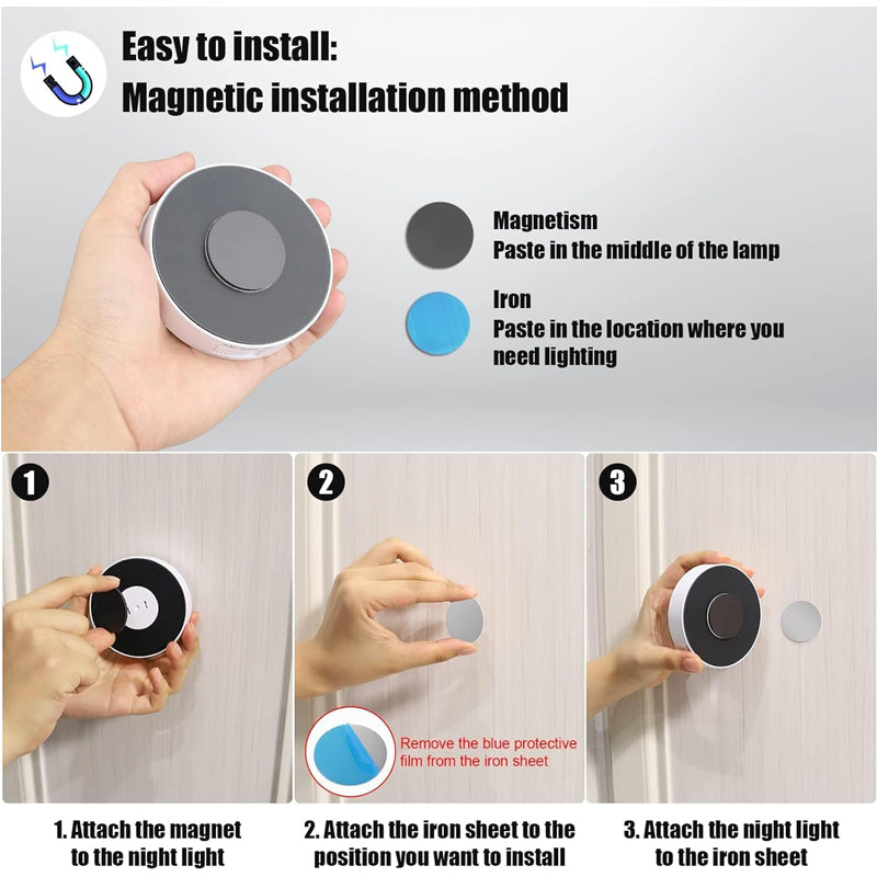 Rechargeable Motion Sensor Under Cabinet Lights – Set of 6