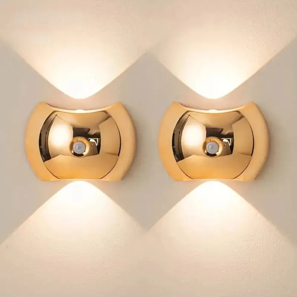 Rechargeable Magnetic Wall Light with Motion Sensor – 3 Color Modes, 2-Pack